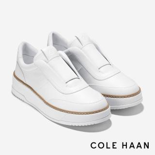 【Cole Haan】GRANDPRO MAXFIELD SLIP ON SNEAKERS 休閒鞋 女款寬楦 白色(W33367)