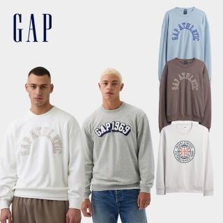 【GAP】長袖GAP LOGO休閒上衣 多款任選(887940&829103&889295)