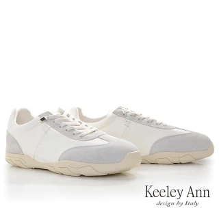 【Keeley Ann】拼接懶人休閒鞋(米白色636943232)