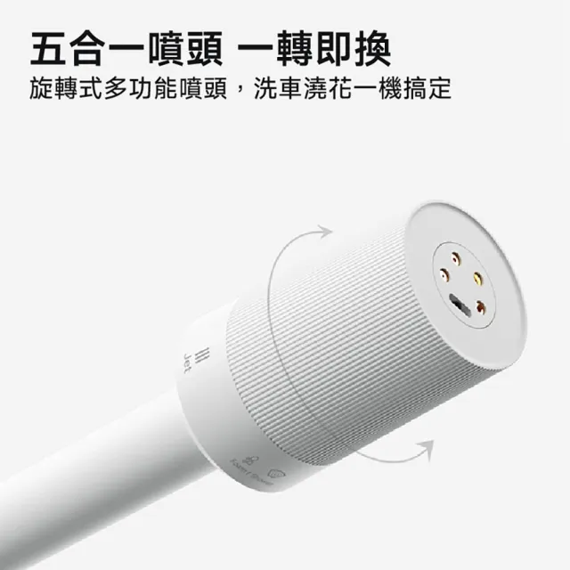 【小米】Xiaomi 無線高壓洗車機 2.4MPa強力水壓/1.3kg輕巧機身/5合一噴頭/Type-C充電