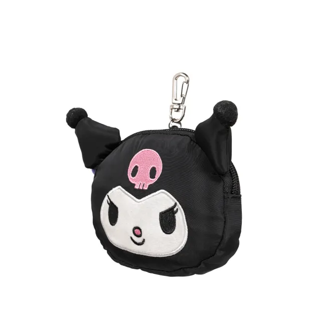【IMPACT 怡寶】酷洛米Kuromi 造型零錢包-票卡套-黑色 IMKUL06BK