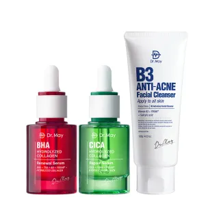 【Dr. May 美博士】紅膠原煥膚精華30ml / PDRN積雪草保濕精華30ml_任選2入