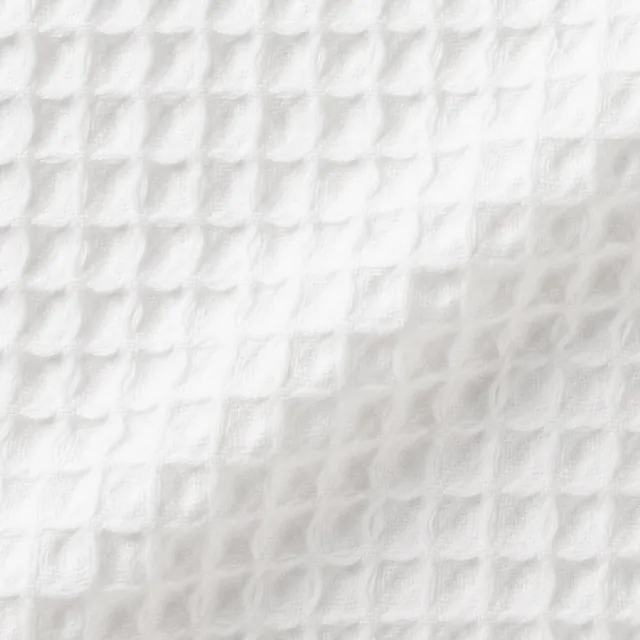 【MUJI 無印良品】鬆餅紋浴巾(柔白/綠色/墨灰)