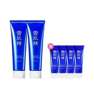 【KOSE 高絲】雪肌精 淨透洗顏霜限量禮盒(130gx2贈40gx4)