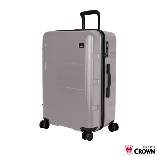 【CROWN 皇冠】29吋 拉鍊拉桿箱 行李箱 旅行箱(霧面/超輕量)