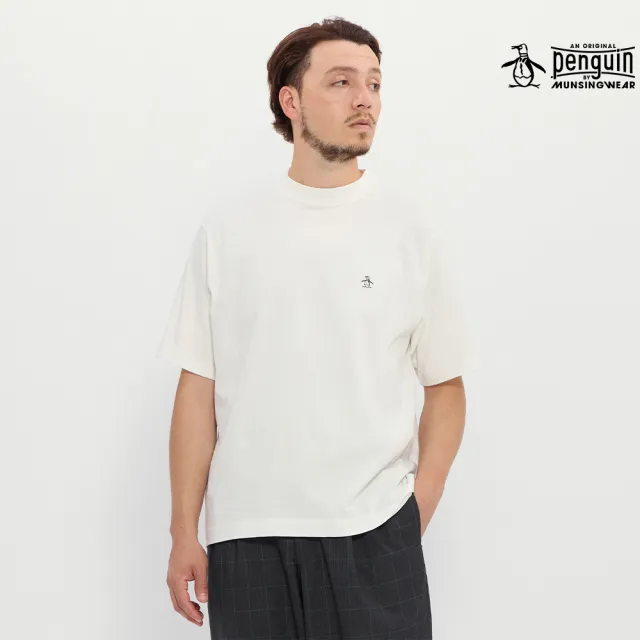 【Munsingwear】企鵝牌 男款白色 企鵝140週年紀念短袖T恤 MGXP2505