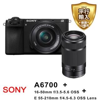 【SONY 索尼】ILCE-6700 A6700 +16-50mm+55-210mm F4.5-6.3雙鏡組(平行輸入)