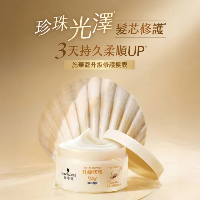 【Schwarzkopf 施華蔻】ExtraCare升級修護髮膜180g_2入組