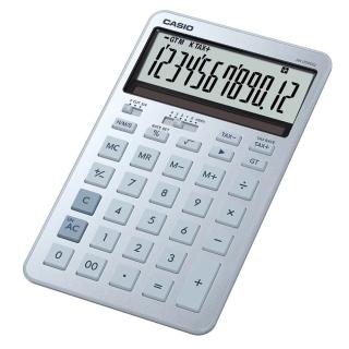 【CASIO 卡西歐】12位元閃耀時尚桌上型曜石計算機-冰霜藍(JW-200DQ-BU)