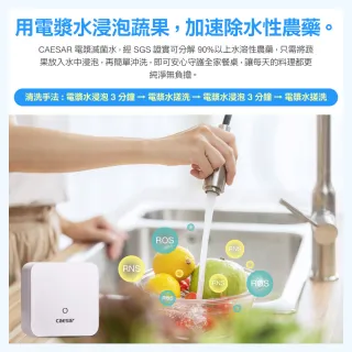 【CAESAR 凱撒衛浴】電漿滅菌廚房龍頭組 伸縮款(含基本安裝/廚房龍頭/檯面龍頭/抑菌/除水性農藥)
