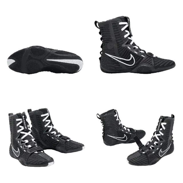 【NIKE 耐吉】拳擊鞋 Hyperko 3 男鞋 黑 白 頂級 高筒 輕量 支撐 穩定 抓地 HV6696-001