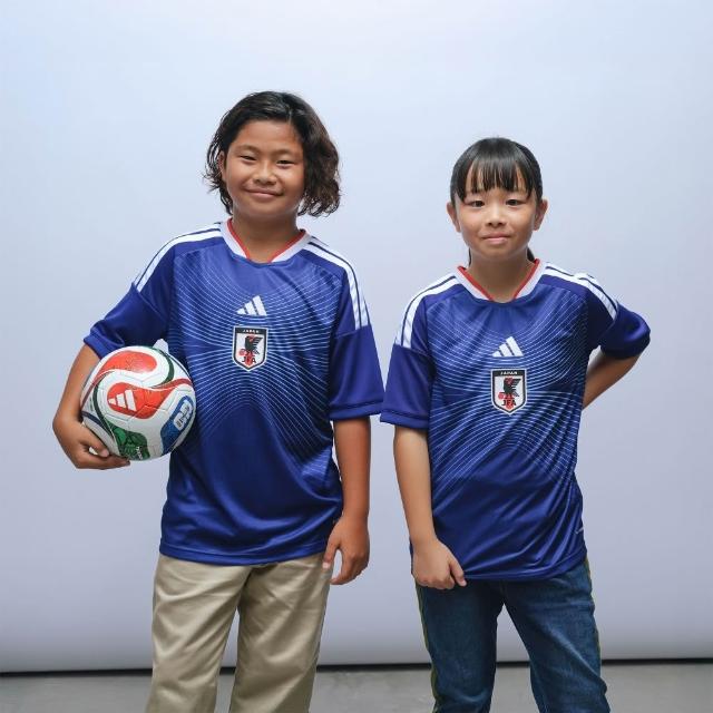 【adidas 愛迪達】世界盃 日本主場 短袖球衣  吸濕排汗 童裝 JZ9688