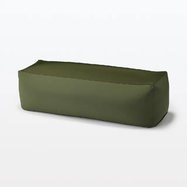 【MUJI 無印良品】懶骨頭沙發.長形/聚酯平織(芥黃/卡其/深藍)