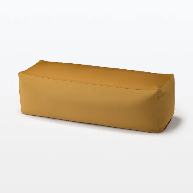 【MUJI 無印良品】懶骨頭沙發.長形/聚酯平織(芥黃/卡其/深藍)