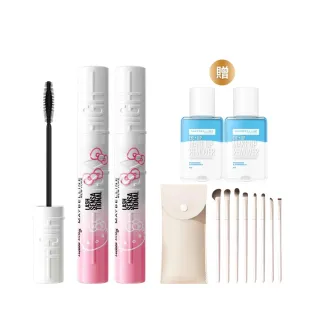 【MAYBELLINE 媚比琳】飛天翹防水睫毛膏2入組(#SKYHIGH#Hello Kitty)