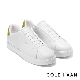 【Cole Haan】GRANDPRO LUXE SLIP ON SNEAKERS 休閒鞋 女款寬楦 白/蜥蜴紋(W34382)