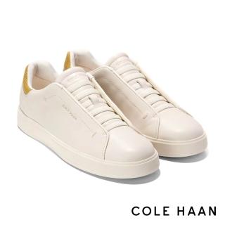 【Cole Haan】GRANDPRO LUXE SLIP ON SNEAKERS 休閒鞋 女款寬楦 象牙白/蜥蜴紋(W34326)