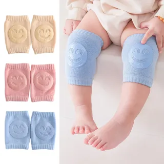 【OMRUI】嬰兒防撞學步護具 寶寶專用護膝 嬰兒爬行學走護具 夏季毛圈腳套 寶寶學步襪套 防滑護膝 護肘學步