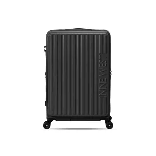 【NINE WEST】變輪箱系列 前開式 24吋行李箱 快拆輪設計 可擴充加大 旅行箱 (黑色) NW32910