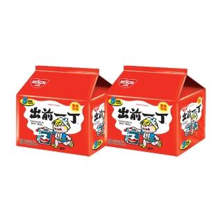 【NISSIN 日清】出前一丁麻油味速食麵100gx5包入/袋x2袋 (泡麵 袋麵)
