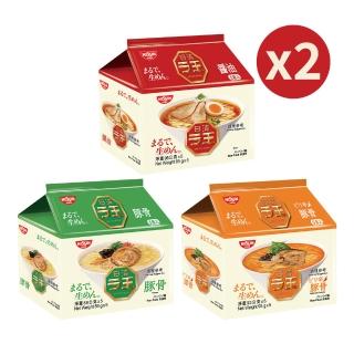 【NISSIN 日清】拉王非油炸速食麵x5包入/袋x2袋(醬油/豚骨/辣豚骨味)