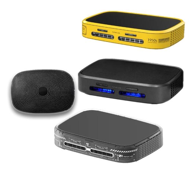 Future Lab. 未來實驗室 GC1 光能清淨機，專為車用設計，採用負離子與活氧雙重滅菌技術，有效吸附空間粉塵，零耗材設計無需額外濾材。只要日光照射即可運作，配備可水洗奈米級HEPA濾網，輕鬆維持車內空氣清新健康。現購即贈止滑墊，確保穩定使用，提升駕駛舒適度。