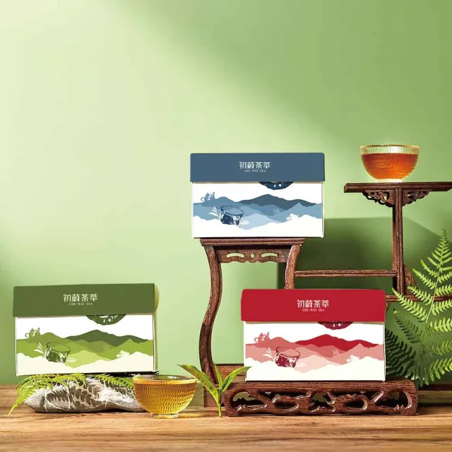 【初味茶萃】茶包綜合禮盒 2.5gx20包/盒-紅色(紅玉.蜜紅.金萱.四季春.阿薩姆)(中秋禮盒)