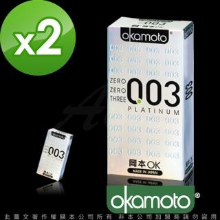 【okamoto 岡本】PLATINUM白金極薄保險套6入*2盒 共12入(情趣職人)