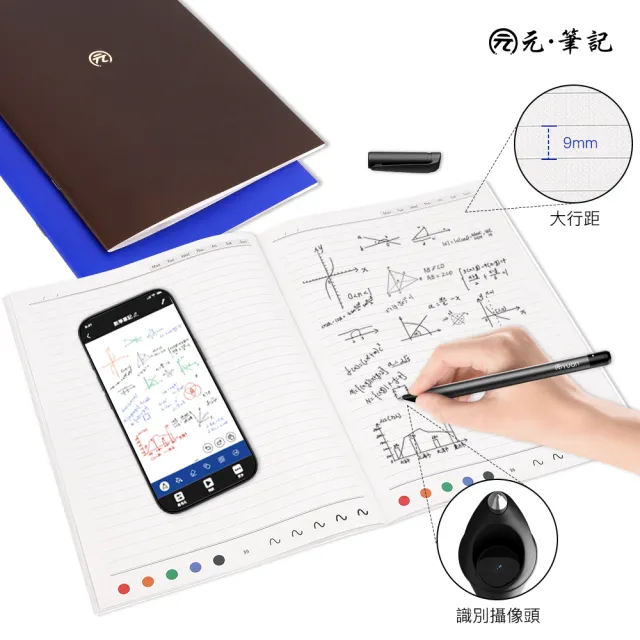【元筆記】A4智慧筆記本套裝禮盒｜手寫同步APP｜學生上課會議筆記神器