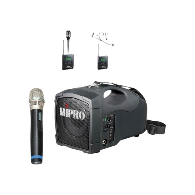 【MIPRO】MA-189 UHF單頻道迷你型無線喊話器 (ACT-32H 配件三擇一)