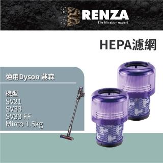 【RENZA】適用 Dyson 戴森 SV21 SV33 SV33 FF Mirco 1.5kg 吸塵器 集塵濾網 濾芯 濾心