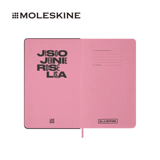【MOLESKINE】BLACKPINK 限量套裝 -L型素描本+限定顏色筆5支 (內含驚喜限定照片)