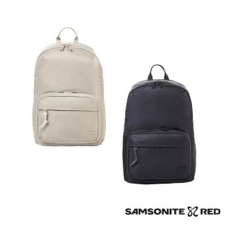 【Samsonite RED】JUVIX 超輕量尼龍簡約時尚雙隔層大容量筆電後背包/雙肩包/通勤包/電腦包15吋(兩色可選)