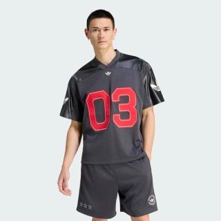【adidas 愛迪達】Fb Jersey 男 足球衣 黑 亞版 復古 穿搭(KU9215)