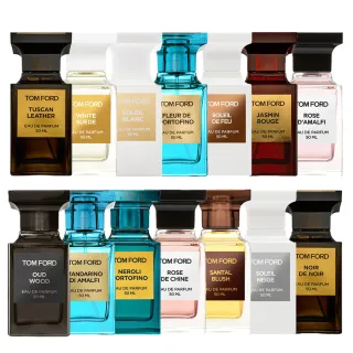 【TOM FORD】淡香精 50ml 多款(胭脂茉莉/沁藍海岸/黑之黑/冬日光芒/白麝香/東方玫瑰/暖陽橙花)