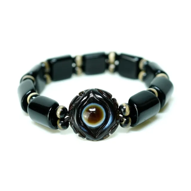 【藏珠家】精品20mm財咒天眼天珠手鍊（其他規格）