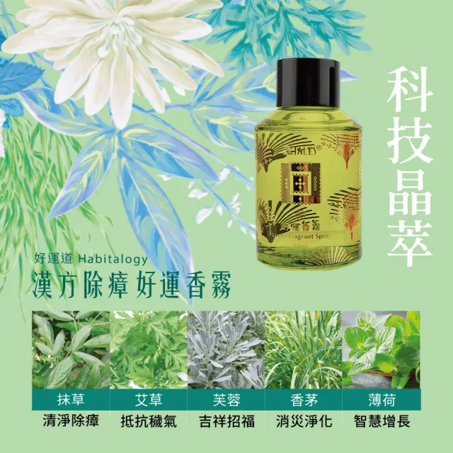 【好運道】湯鎮瑋-五寶草開運香霧補充瓶60ml-4入(開運 招財 除障)
