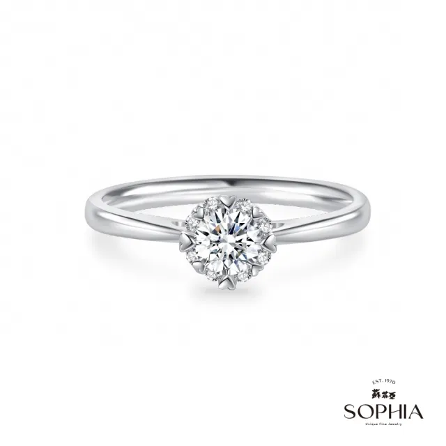【蘇菲亞珠寶】GIA 50分 D/SI1 18K金 費洛拉S 鑽石戒指