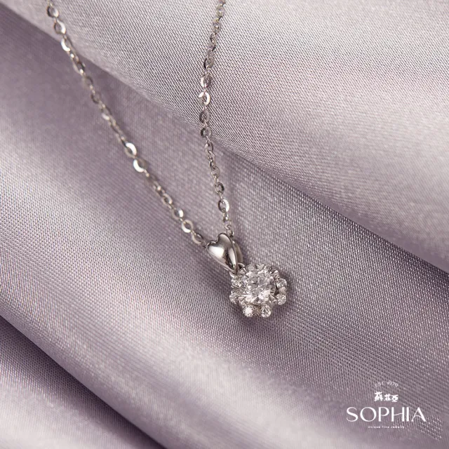 【蘇菲亞珠寶】GIA  50分 D/SI1 18K金 費洛拉S 鑽石項鍊