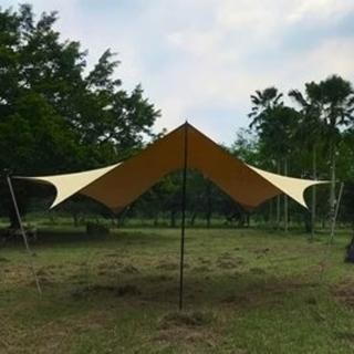 【TiiTENT】630x630cm 棉感八角Wing630天幕.客廳帳棚(TPW630KH 卡其)