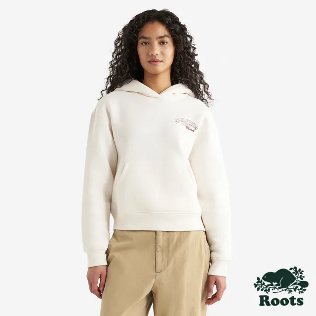 【Roots】Roots 女裝- ATHLETICS DEPARTMENT 連帽上衣(米白色)