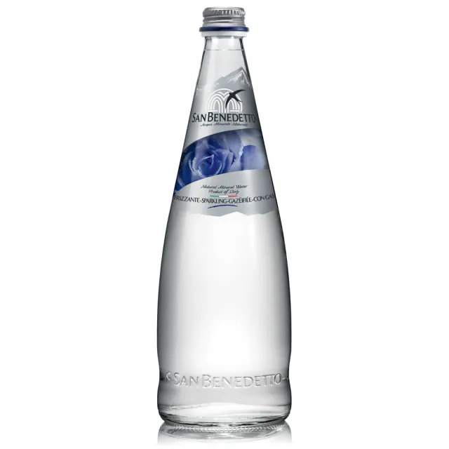 【San Benedetto 聖碧濤】義大利天然氣泡礦泉水750mlx12入/箱(天然氣泡礦泉水/玻璃瓶)