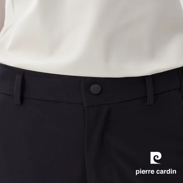 【pierre cardin 皮爾卡登】網路獨家 女款 透氣速乾休閒長褲-黑色(8267881-99)