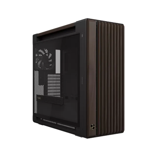 【ASUS 華碩】ProArt PA602 胡桃木透側版 現代黑 電腦機殼 (PA602-WALNUT-WOOD-TG)