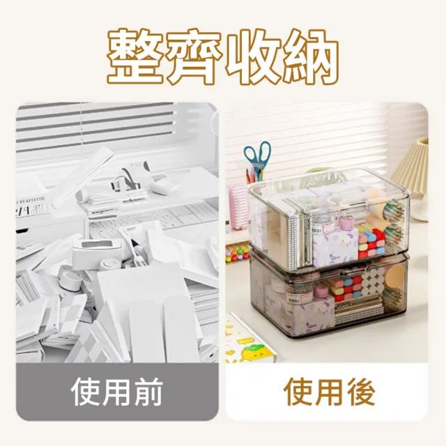 Homer生活家 PET透明掀蓋收納盒 收納盒 收納箱 分隔 透明收納盒 玩具收納 置物盒