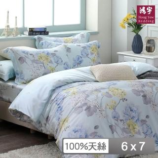 【HongYew 鴻宇】台灣製100%天絲 薄被套 雙人(維娜 60支/300織)