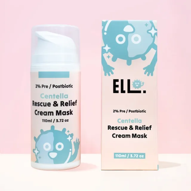 【ELLO】積雪草胞外體高效修復舒緩面膜泥 110ml(MIT 益生菌 全膚質保養 泥膜)