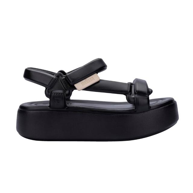 【Melissa】雲朵工字厚底涼鞋(黑色)