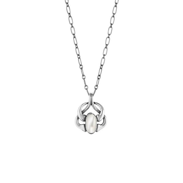 【Georg Jensen 喬治傑生】2006 Heritage 吊墜 - 線上獨賣款 (氧化純銀 白色珍珠母貝)