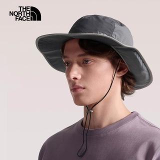 【The North Face】北面男女款灰色UPF40防曬帽｜8EPZRHI(抗UV)